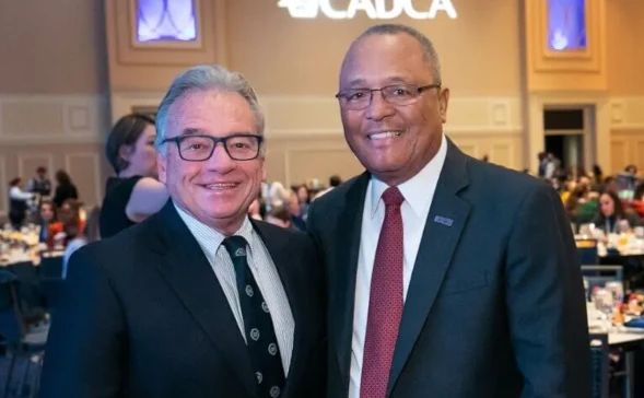 rsz_general-dean-and-dr-gold Mark Gold, MD with General Art Dean CEO of CADCA
